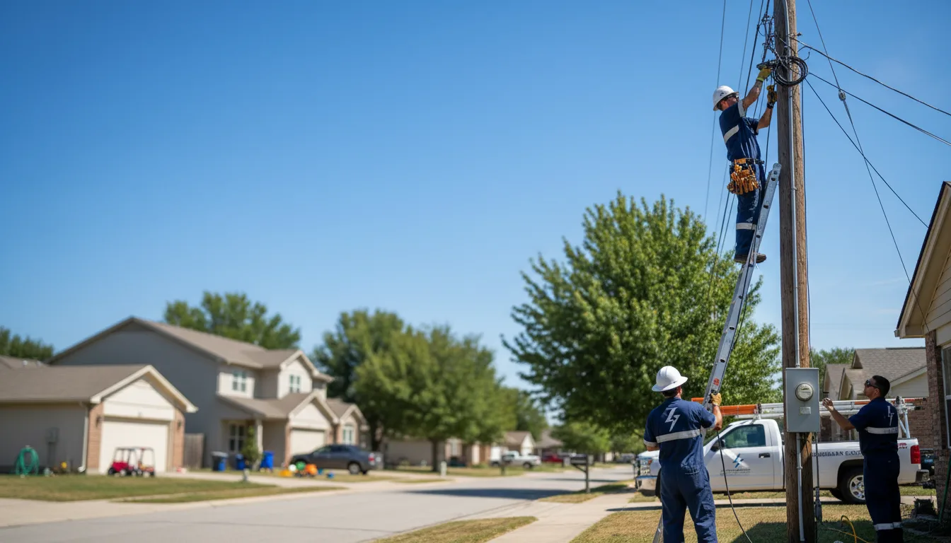 Residential electrician providing installation services in Bloomington, ID